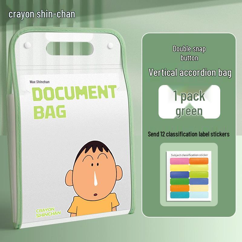 A4 Vertical Accordion Folder with 13 Pockets for Organizing and Storing Test Papers