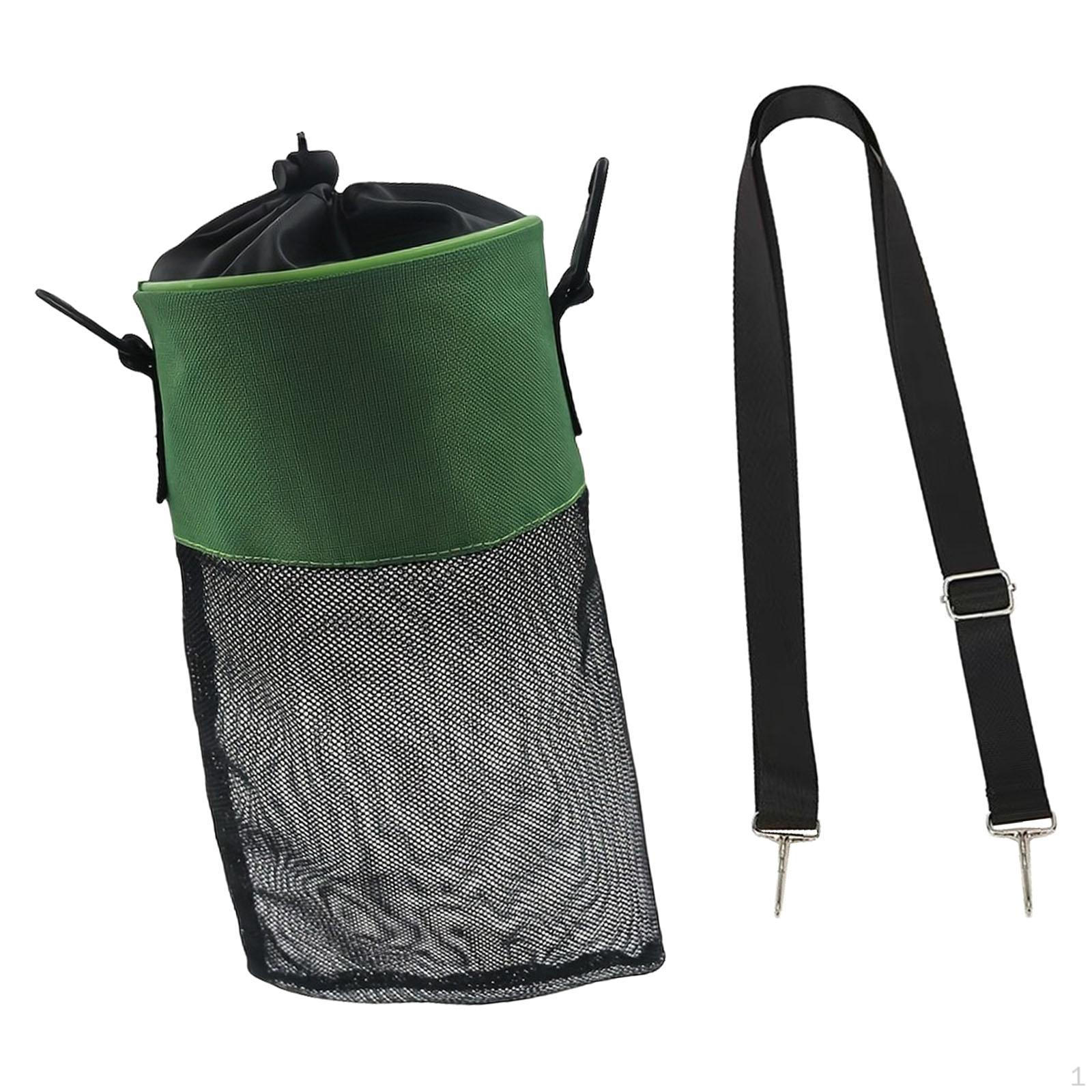 

Clothes Peg Bag for Hanging, Storage Organizer with Drawstring And Hooks Small Items in The green