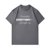 Men's 100% Cotton Crew Neck Short Sleeve T-Shirt, Probably Overthinking Everything Letter Print Casual Comfortable Daily Wear Tee for Everyday Life