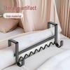 Dormitory Bedside Hanging Clothes Rack and Hook Organizer (Wrought Iron)