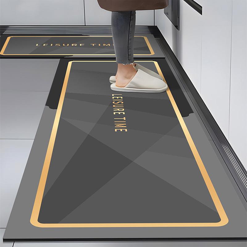 Durable, Water-Absorbing, Anti-Slip Kitchen Floor Mats: Soft, Easy-Care, Dirt-Resistant Diatom Mud Mats