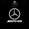 2pcs Car door welcome  Benz  light logo Emblem  AMG A C E GLC GLA GLE GLB Class W177 W205 W212 W213 X253 X156 W166 X247 OR5