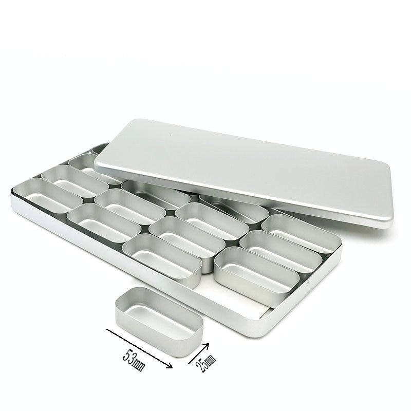 16 Racks Dental Box für Bur HK Feilenhalter Block Sterilisator Fall Desinfektion Endo Box Dentallabor