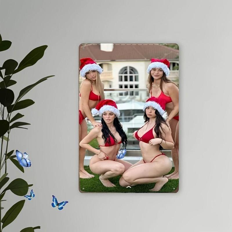 Pin-Up Girl Blechschilder, Garage Werkstatt Metalldekor 20x30cm