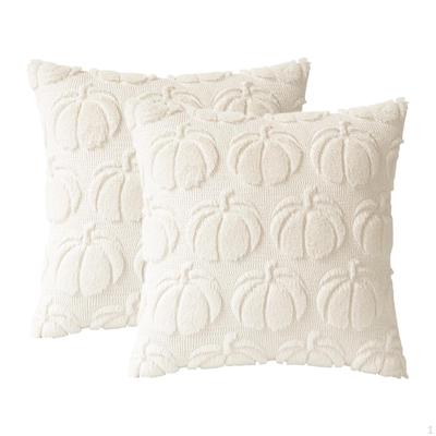 2 Pack Fall Pumpkin Pillow Covers, Hotel Cushion Cover