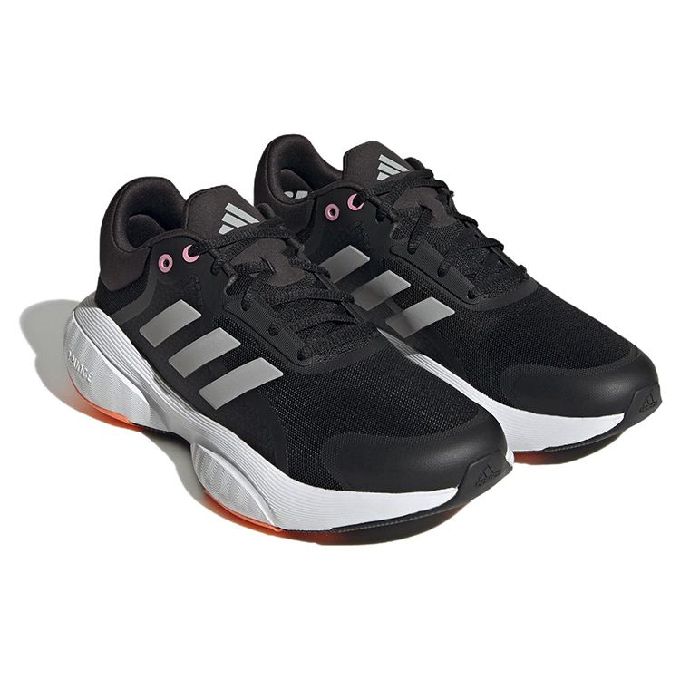 Adidas Response Comfortable Eco-Friendly Fabric Non-Slip Wear-Resistant Lightweight Low-Top Short Distance Running Shoes Women sneaker Black HP5927