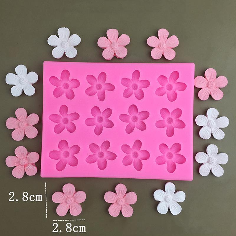 Flowers Cherry Blossoms Silicone Molds Diy Fondant Cake Decorating Tools Resin Clay Chocolate Moulds Kitchen Baking Mold