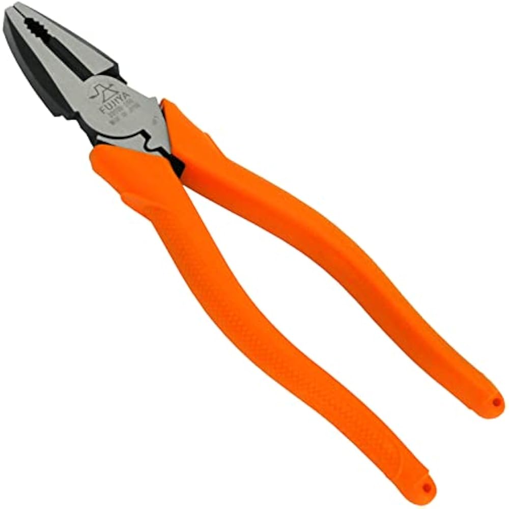 Fujiya (Fujiya) eccentric power pliers (with simple crimping), 200mm lightweight, can cut piano w...
