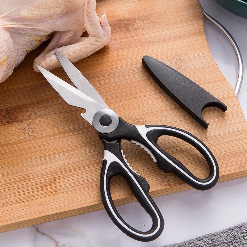 Stainless Steel Multifunctional Kitchen Scissors for Cutting Bone, Chicken, Fish, and More