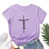 Cotton tees Summer Pure Cotton Women's Printed Loose Round Neck Short Sleeved T-Shirts Women’s