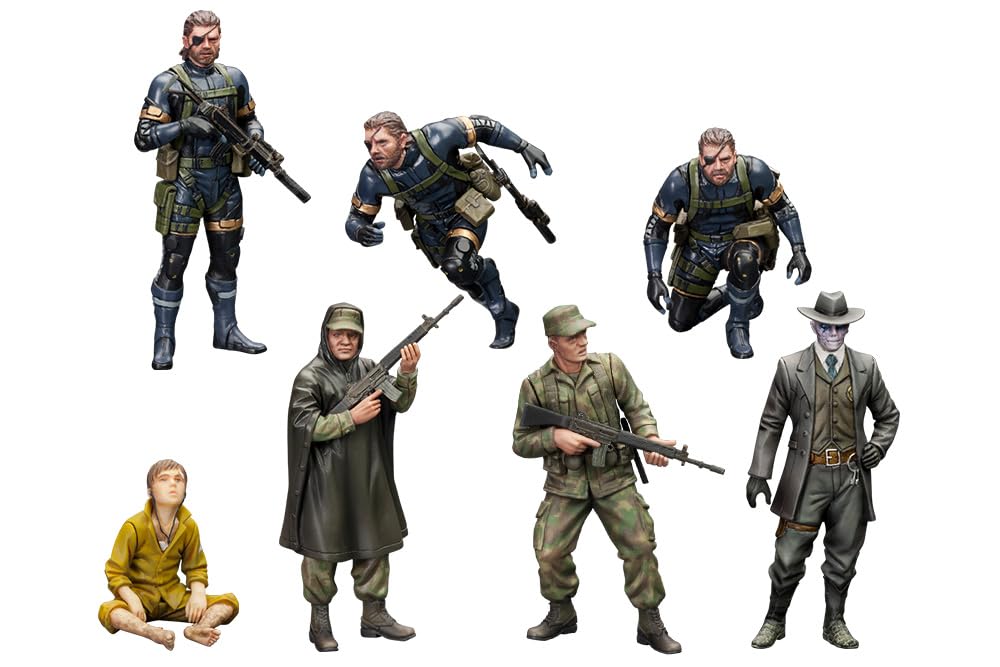 Kotobukiya Metal Gear Solid V Ground Zeroes Scale Plastic Model Approximately 50mm Tall Set, 1/35 Kit,