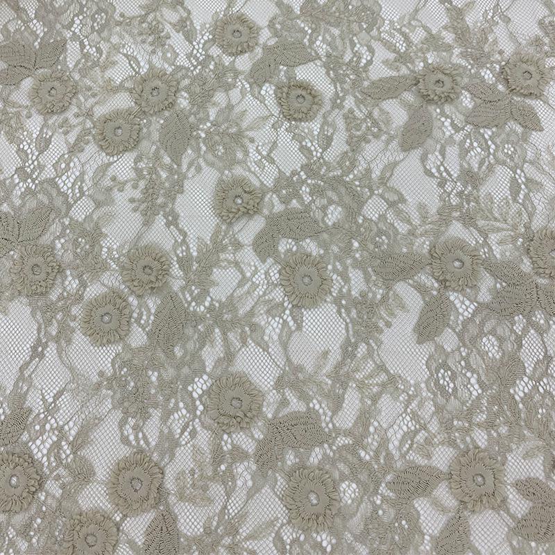 3D Embroidered Floral Lace Fabric for Dresses and Children's Clothing