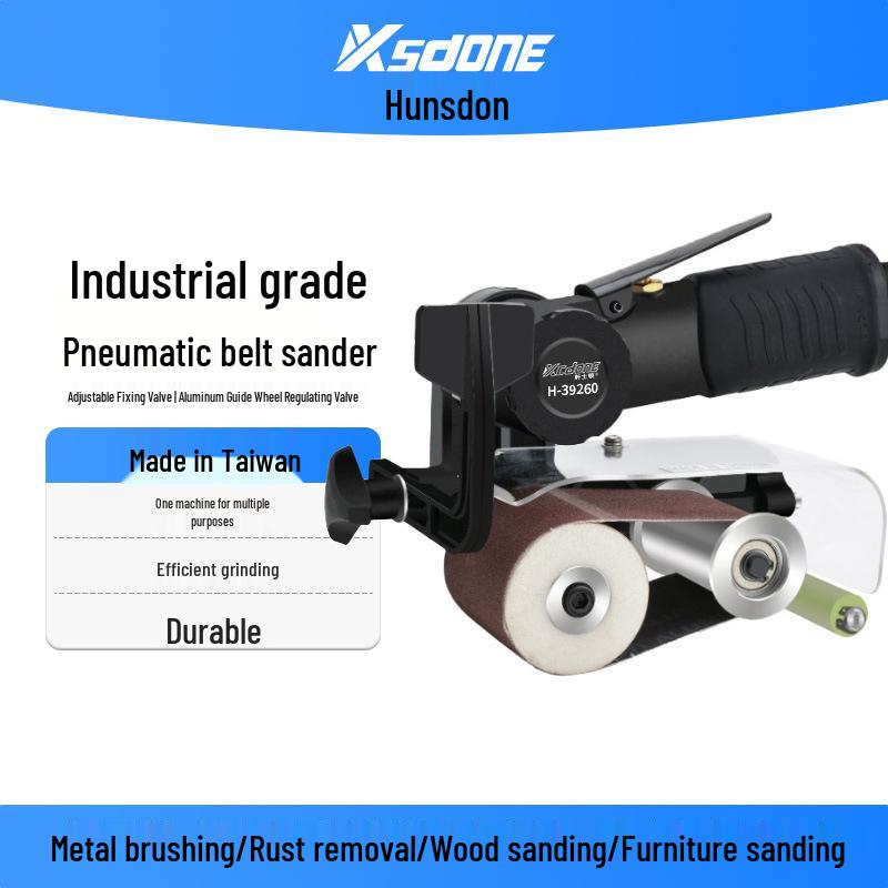 Pneumatic Stainless Steel Belt Grinder for Wire Drawing and Rust Removal