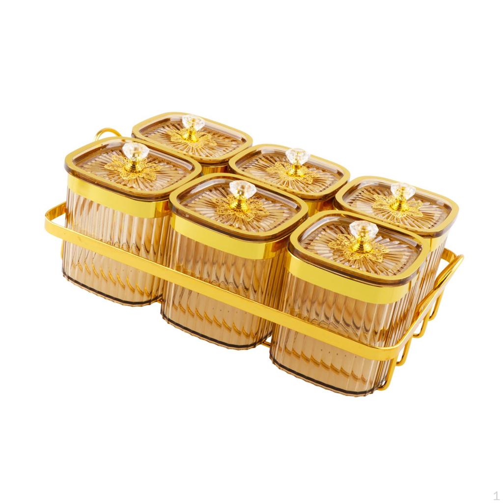 Dried Fruit Plate Appetizer Serving Tray Nordic Divided Dishes Candy Nuts Dish with Lid for