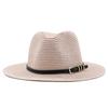 Straw hat outdoor travel seaside sun protection visor jazz hat women's beach hat
