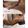 Large Size Embroidered Western Cowboy Boots Women's 2025 New Boots Shoes Travel Wear Desert Boots Northwest Knight Boots