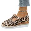 2025 New Women's Large Size Wedge Heels with Spring/Autumn Scarf Buckle & Hemp Sole – European/American Roman Style