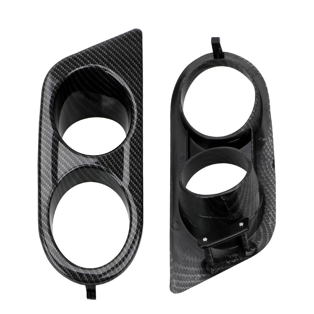 Front Bumper Car Fog Light Covers Car styling 1 Pair Dual Hole Surround Air Duct For BMW E46 M3 2001-2006