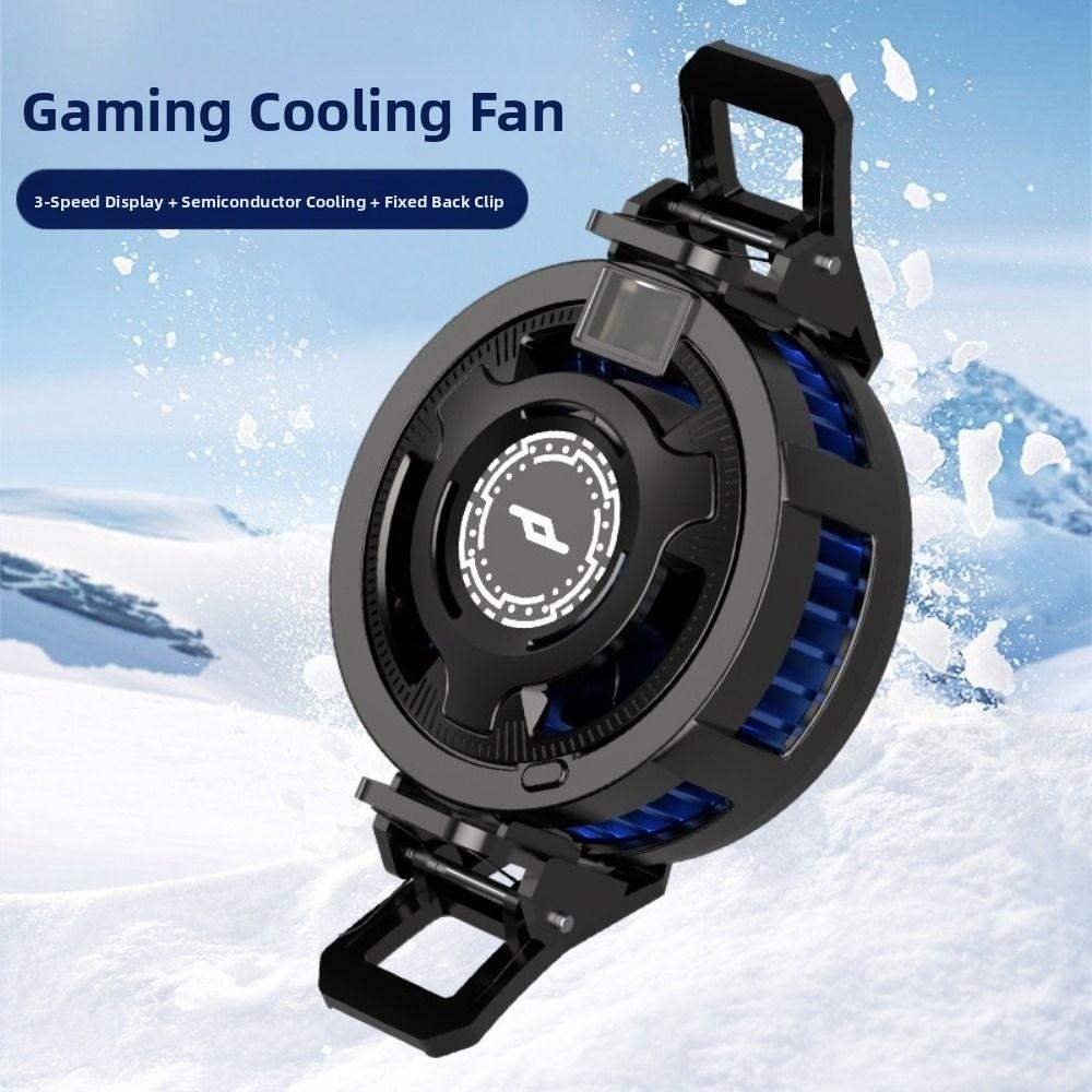 RGB Magnetic Phone Cooler Detachable Semiconductor Cooling Fan Back Clip Type Cooler  Cell Phone