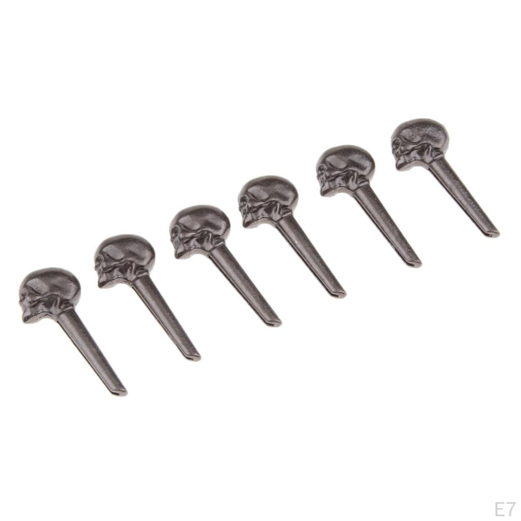 6 Pieces Skull Decor for Guitar