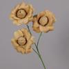 Caramel Color Artificial Floral Wedding Decor - Ceiling and Roadway Arrangements, Coffee Tone Fake Flowers.