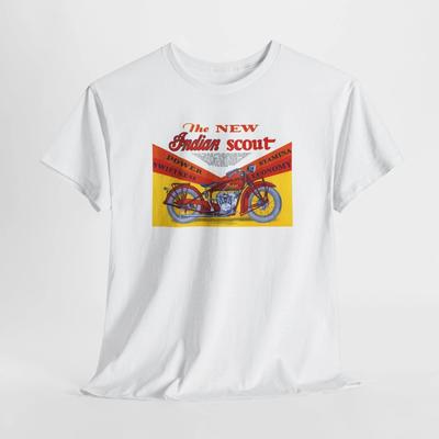 Vintage Motorrad Indian Scout T-Shirt, Biker-Shirt, Geschenk für Motorradliebhaber, Unisex