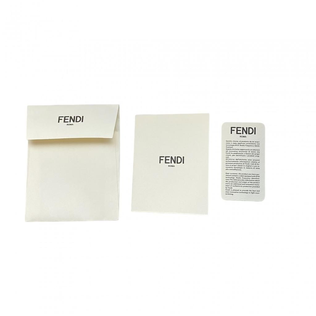 Użyty FENDI Szal różowo-beżowy wełna/Lis Kobiety