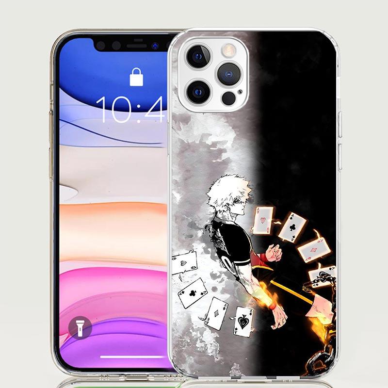 Blue Lock Football Anime Phone Case for Apple iPhone 17 Air 16 15 Plus 14 + 13 Mini 12 11 Pro Max 7 8 SE 16Max Soft Shell Cover