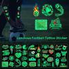 10Pcs/set Glowing Football Fan Tattoo Waterproof Temporary Tattoo Stickers  Women Men
