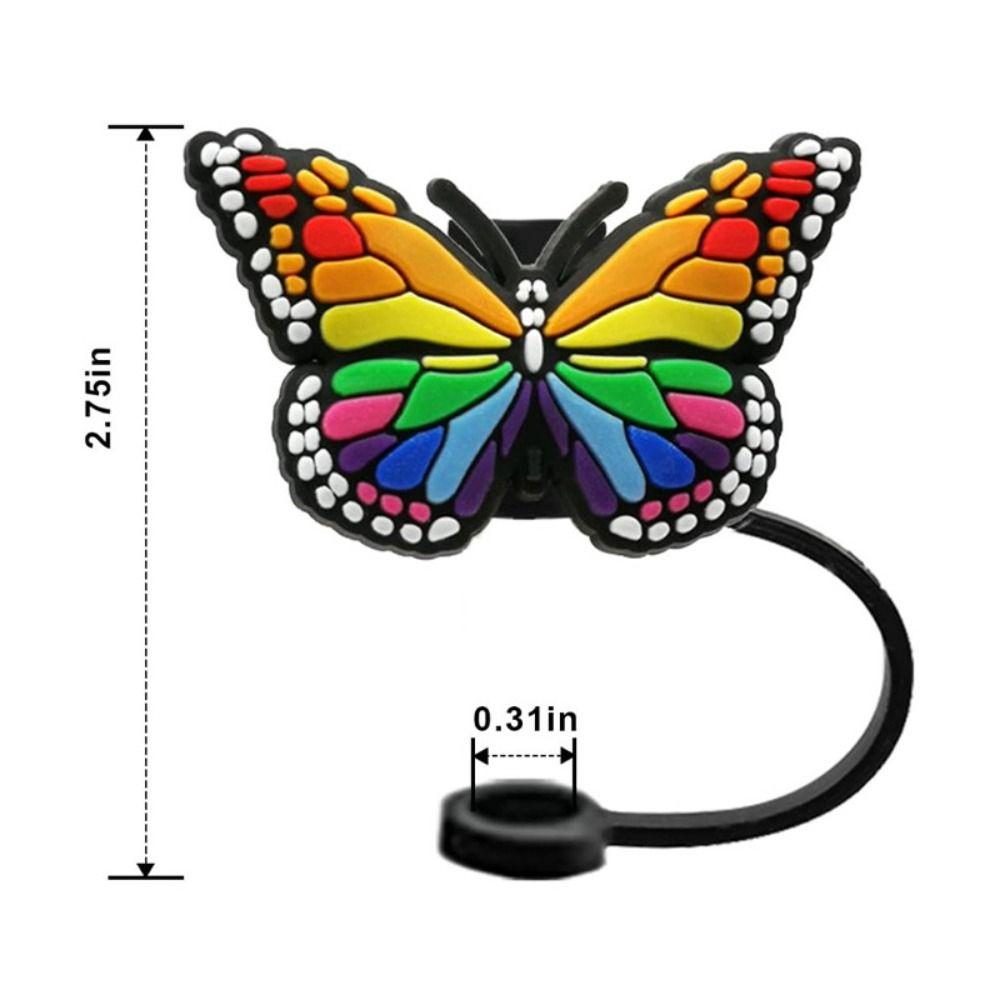 Splash Proof Straw Plug Silicone Drinking Dustproof Cap Creative Straw Topper  Cup Accessories
