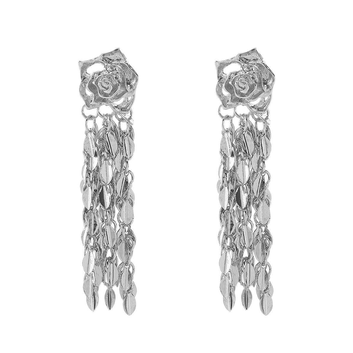 

Модні сережки-краплі для жіночих прикрас срібний