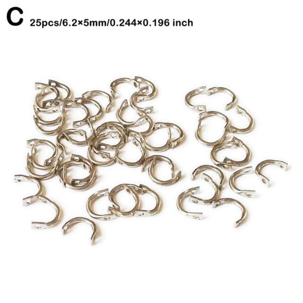 25 Pcs Brass Fishing Clevis Easy Spin Spinner Clevis Fishing Spoon Spinnerbait L