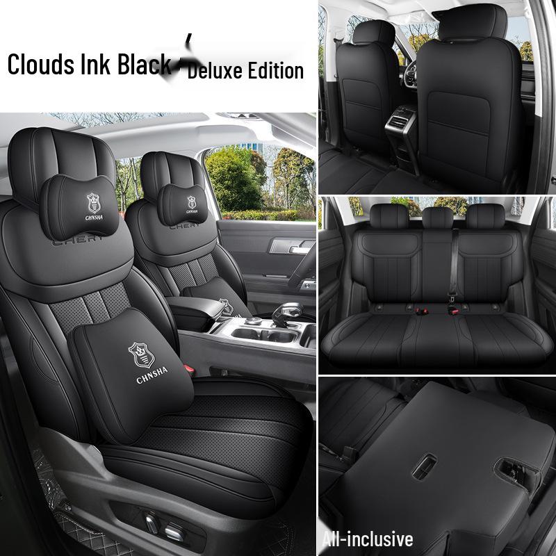 Universal Full Leather Car Seat Cushion for Explore 06 - New Model, Fits Five-Seat, All-Season Use.