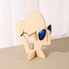 Sunglasses shelf display stand counter glasses storage shelf wooden boys and girls head mold desktop glasses holder