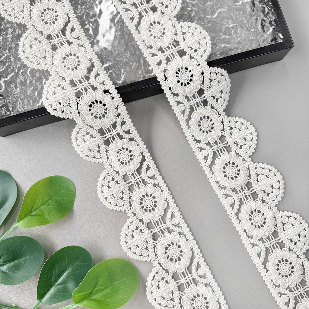 6.5Cm Retro Crochet Barcode Clothing Home Textile Handmade Lolita Water-Soluble Lace Decoration Accessories