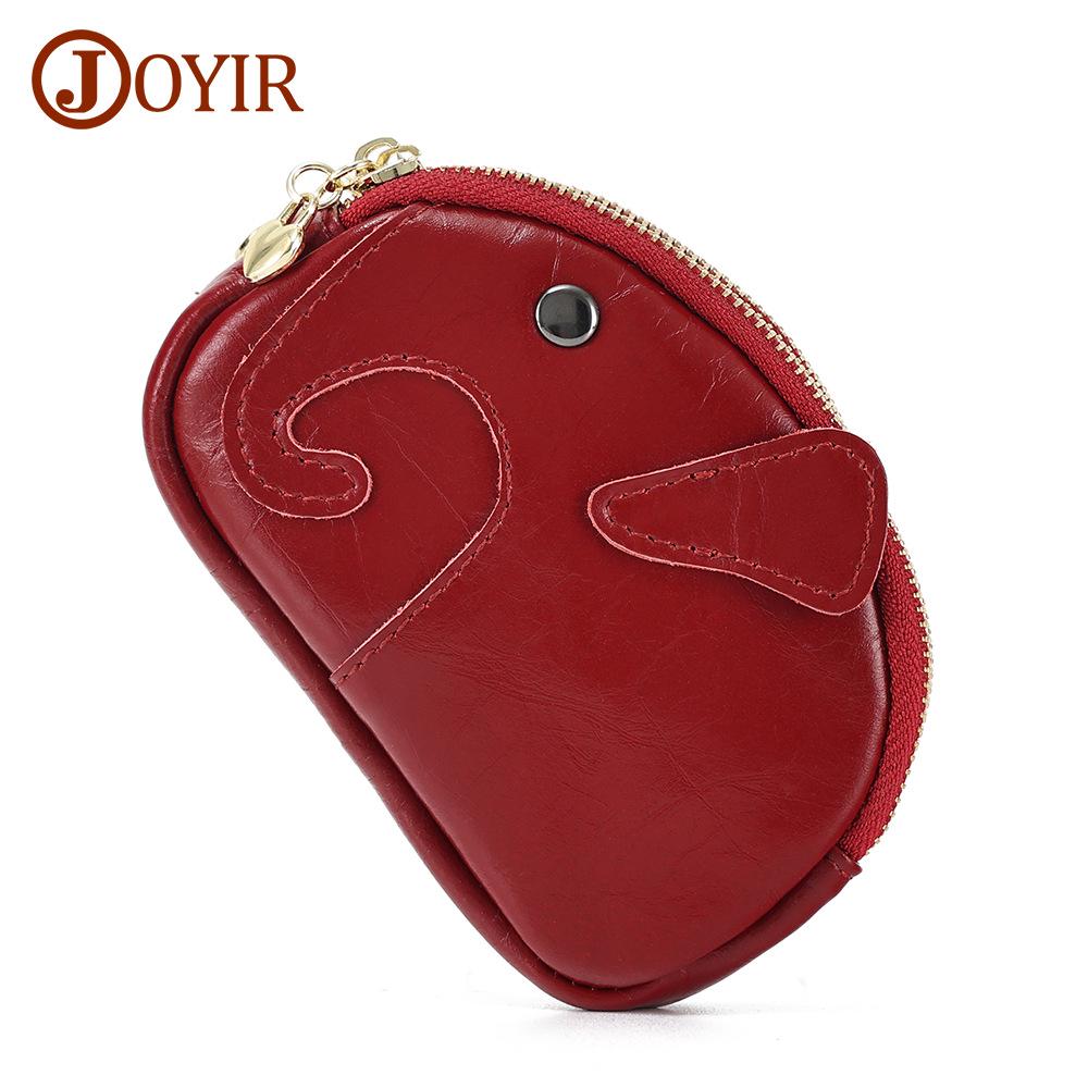 Joyir Women's Genuine Leather Coin & Lipstick Purse - High-End Cowhide Small Wallet