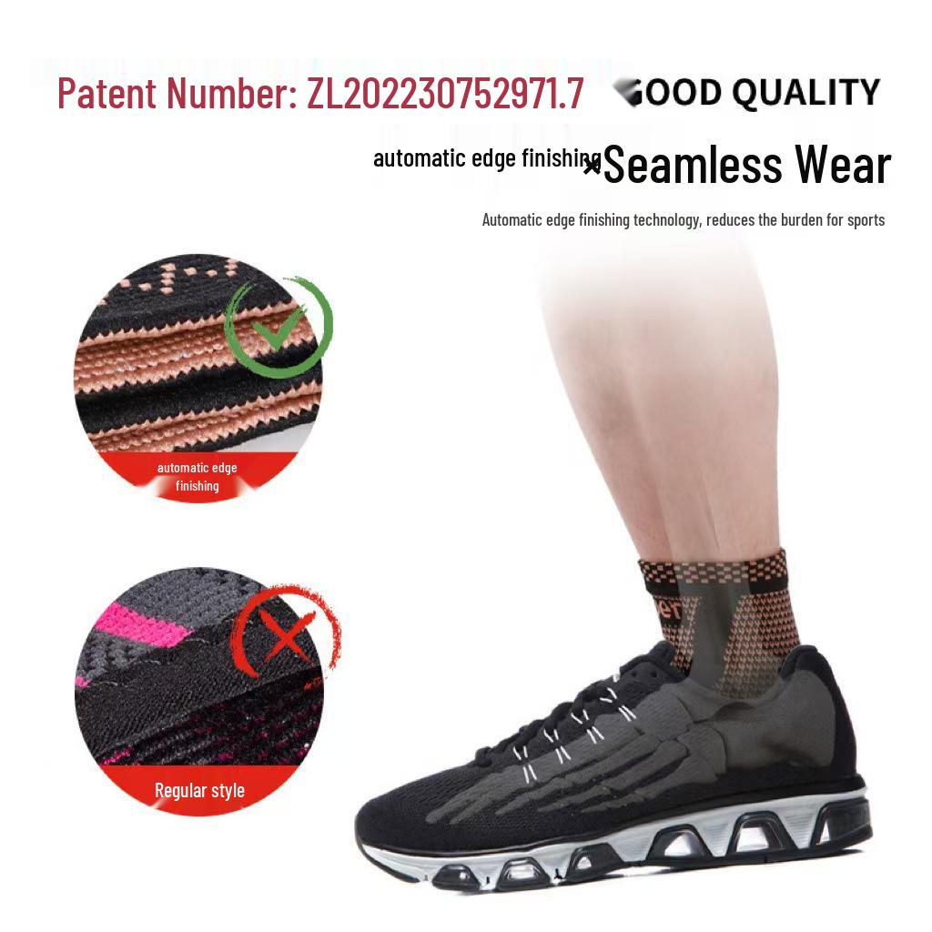 Neue, kupferverstärkte elastische Knöchelbandage zum Schutz vor Verstauchungen und für Wärme beim Laufen