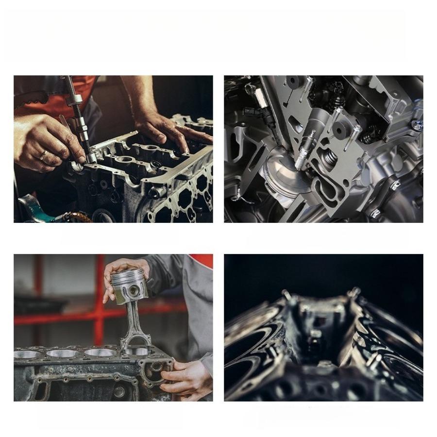 Industrial-Grade High-Hardness Chrome Vanadium Steel Cylinder Scrapers -Tools for Auto Repair Engine Cleaning (3-Piece Set)