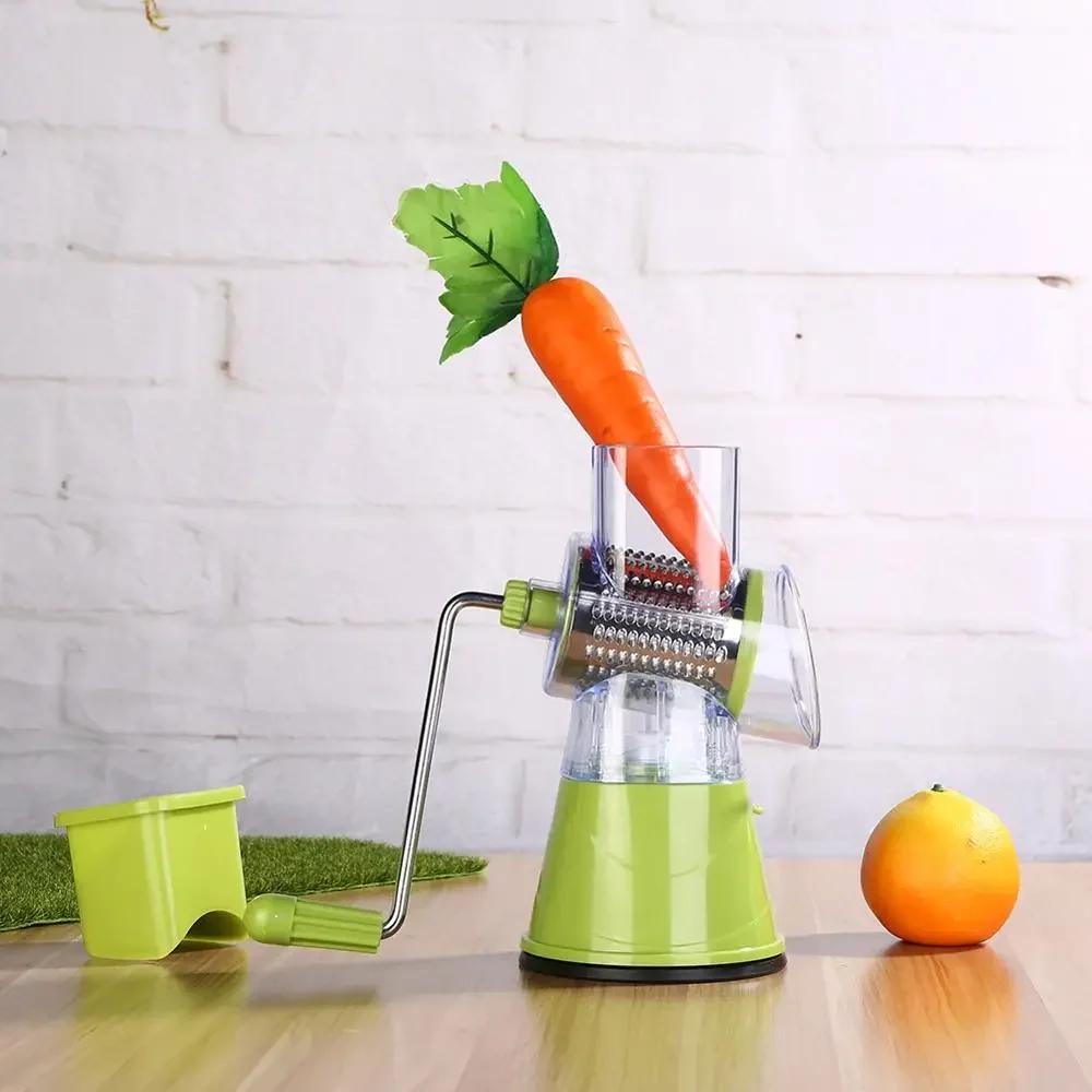 Household Kitchen Food Processors Multi-functional Manual Vegetable Fruit Slicer Round Cutter Shred Grater Shredder