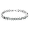 Women's Rose Gold Plated Heart Tennis Bracelet Sparkling Cubic Zirconia Link Chain Fashion Delicate Jewelry for Women Daily Wear Party Gift