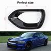 Carbon Fiber Front Bumper Center Grill Grille Trim Frame for Dodge Charger 2015+
