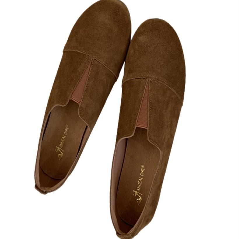 Loafers 2025 autumn new women's shoes thick heel low heel low top shoes spring and autumn small leather shoes medium mouth single shoes