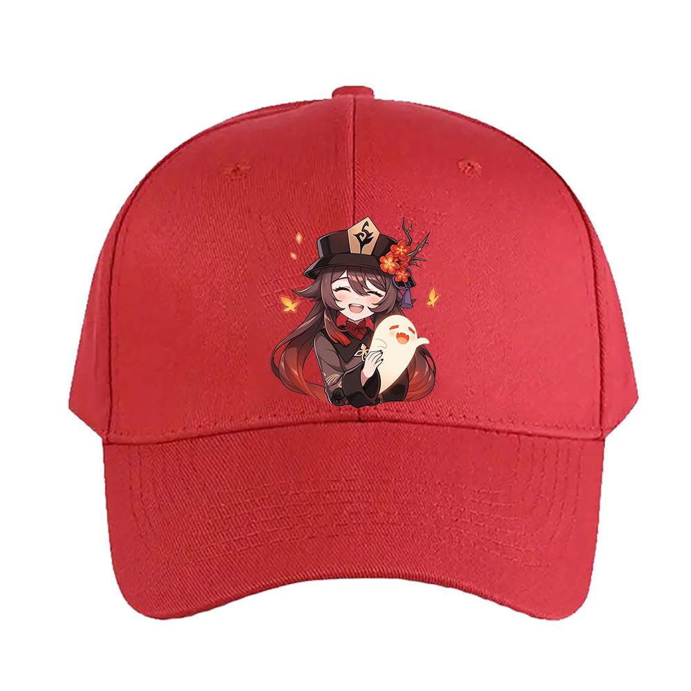 Hu Tao Genshin Impact woman man Adult Casual Fashion Baseball cap summer adjustable with Curved Brim sun protection sun hat