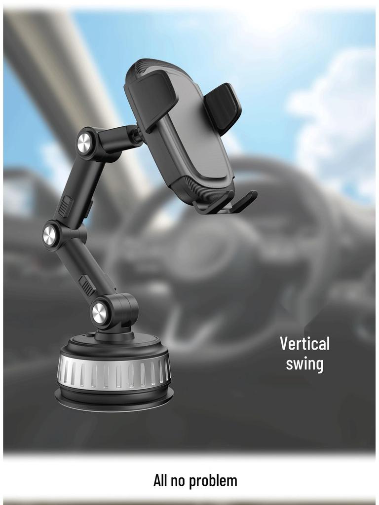 Universal Car Phone Holder with Suction Cup for Windshield & Dashboard