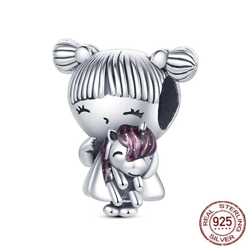 New In Copper Boys Girls Couple Charms Beads For Original Women'S Bracelets Fine Diy Jewelry Pendant Gifts