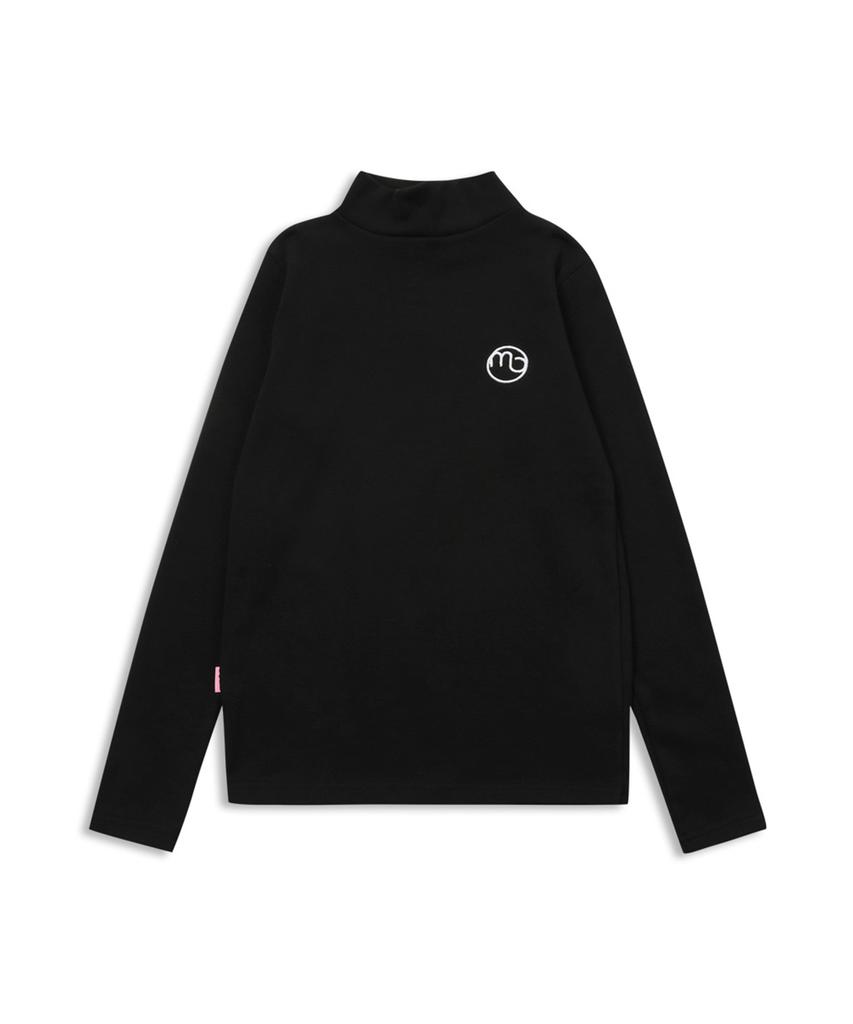 MACKY Half-Neck Layer T-Shirt Black