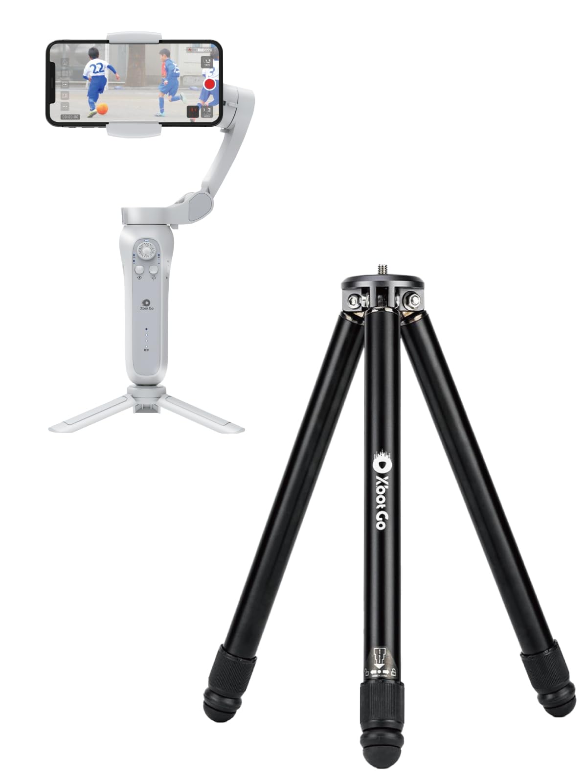 

XbotGo Gimbal Sports Soccer Basketball Smartphone Tracking Auto Tracking AI Stabilizer iPhone Android Lightweight Vlog Wireless Electric Image сірий колір