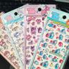3D Embossed Cute Sanrio Stickers Waterproof Cartoon Decals for Journaling Phone Case DIY Student Stationery Decorative Stickers