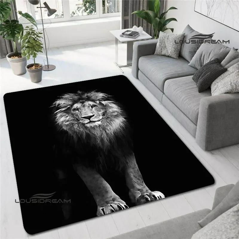 3D Lion Printed Carpet non-slip Carpet kitchen mats for floor decoracion anime rug Fashion yoga mat bedroom decor birthday gift