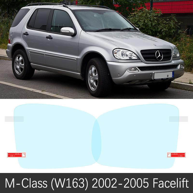 for Mercedes Benz M Class GLE W163 W164 W166 ML 350 ML250 GLE250 GLE350 AMG Full Cover Rearview Mirror Anti Fog Film Accessories